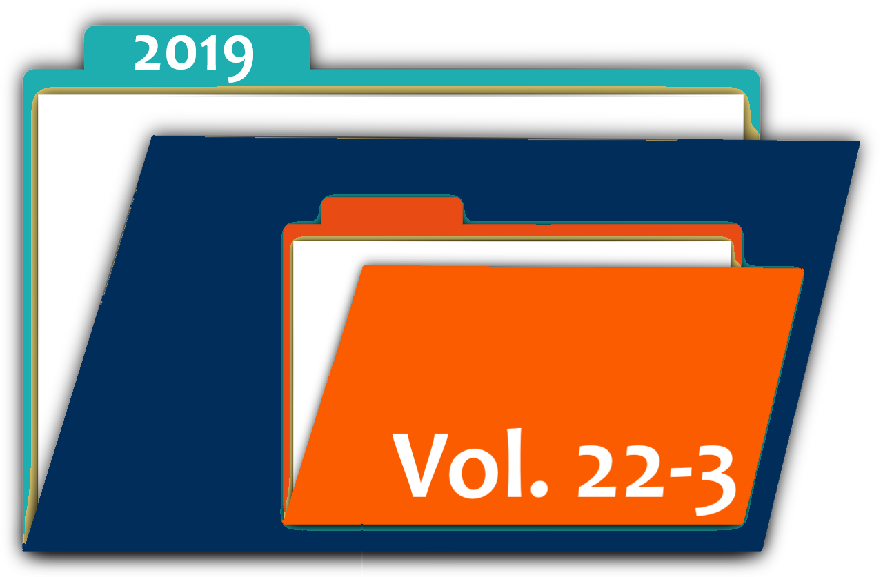 "folder showing the volume and issue number"
